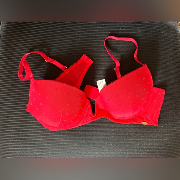 Jessica Simpson Red Lace Push-Up Bra - Picture 1 of 5